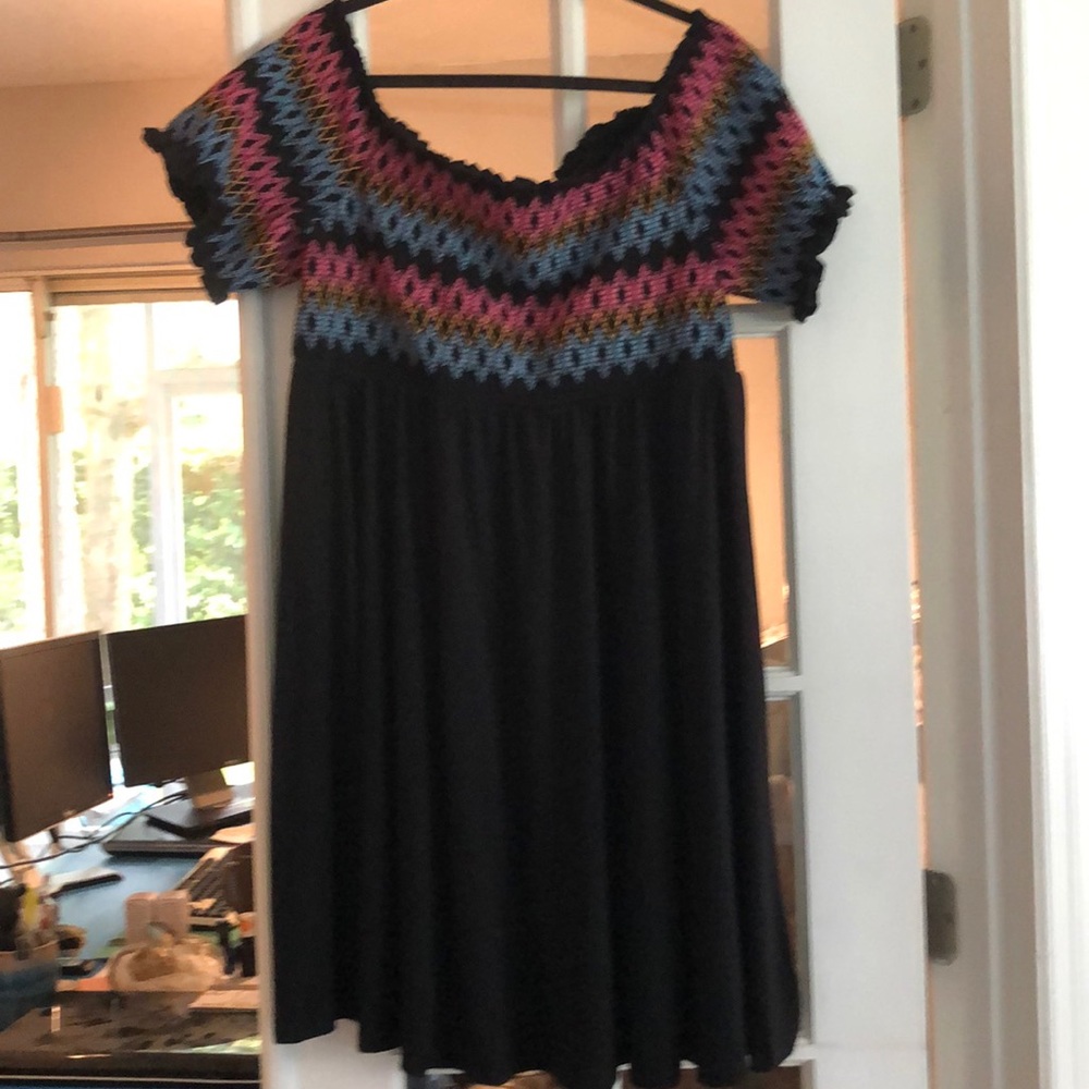 Torrid stitch lined neck babydoll dress